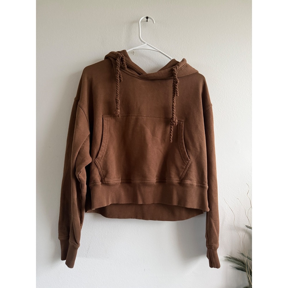 Tezza & Cole x Noize‎ Brown Cropped Hoodie Lost In The Sound Embroidered Large